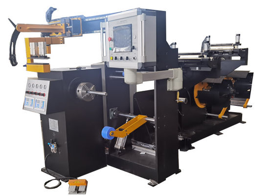 Zwei Decoiler Folie Winder Automatische Kupferfolie Wickelmaschine