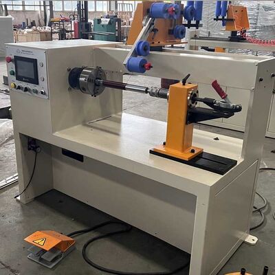 Automatische Spulenwickelmaschine mit 400 mm Wickelbreite, 0,75 kW Servomotor für die Spulenwicklung von 5x12 mm Flachdraht-Transformatoren