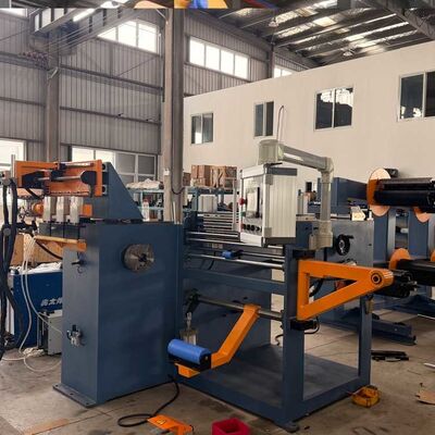 Transformatorfolienwickler mit 0,2-2,0 mm Kupferfoliendicke TIG-Schweißen und 11 kW Wickelleistung für die Transformatorherstellung